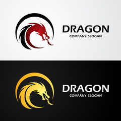 Wall Mural - dragon logo