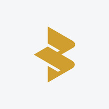 Creative Letter B Logo Design Vector Template