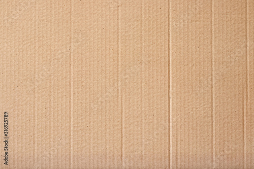 Cuadros en Lienzo Brown cardboard sheet abstract background, texture of recycle paper box in old vintage pattern for design art work
