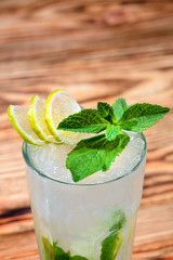 Canvas Print - mojito cocktail closeup