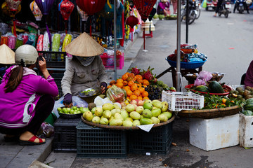 Canvas Print - fresh fruits and vegetables