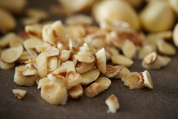 Canvas Print - Peeled garlic background, studio shot 