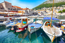 Old Port Of The Historic Town Dubrovnik.