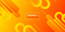 Abstract Colorful Gradient Of Orange Geometric Background	