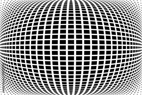 Geometric pattern in 3D spherical shape.