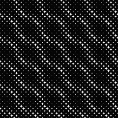 Poster - Geometrical monochrome curved star pattern background - black and white vector design from stars
