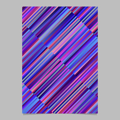 Fototapete - Modern gradient colorful geometrical diagonal stripe page background - abstract vector template