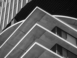 Fototapeta  - Abstract background architecture lines. modern architecture detail