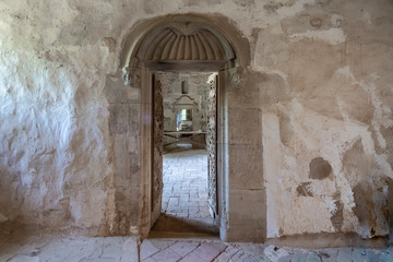 Wall Mural - Interior of an abandoned church