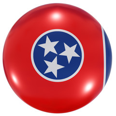 Wall Mural - Tennessee State flag button