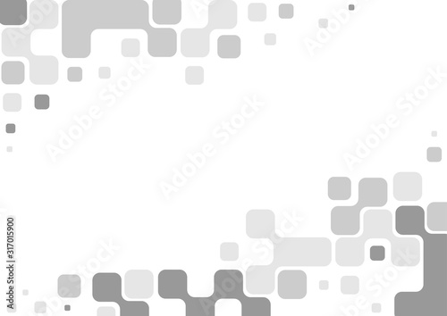 Abstract Background Illustration of Texture with Gray Squares - Modern Graphi...