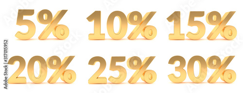 Cuadros en Lienzo Gold 5, 10, 15, 20, 25, 30 percent discount sale promotion