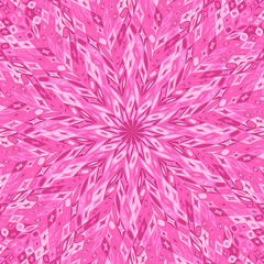 Poster - Geometrical burst mosaic pattern background - circular psychedelic colorful vector design