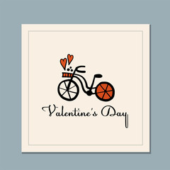 Wall Mural - Valentine's day greeting card design. Love and Wedding Art