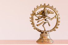 Statue Of Indian Hindu God Shiva Nataraja. Lord Of Dance.