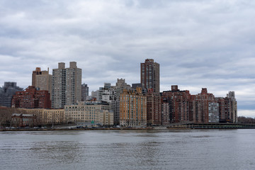  Upper East Side Manhattan Skyline with Skyscrapers and Buildings in New York City along the East River