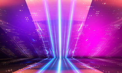 Wall Mural - ultraviolet abstract light. light element, light line. violet and pink gradient. modern background, 
