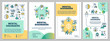 Mental disorders brochure template. Psychological diseases. Psychiatric problems. Flyer, booklet, leaflet print, cover design with linear icons. Vector layouts for magazines, advertising posters