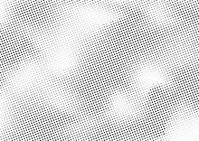Abstract Halftone Dotted Background. Futuristic Grunge Pattern, Dot And Circles.  Vector Modern Optical Pop Art Texture For Posters, Sites, Business Cards, Cover, Postcards, Labels, Stickers Layout.