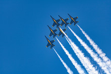 Blue Angels Flying In Formation