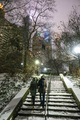 Canvas Print - Love in the winter