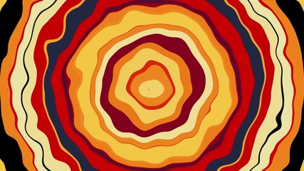 Poster - Computer generated a backdrop from colorful twisted stripes in circle shape. 3D rendering of abstract wallpaper
