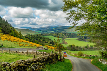 View from the Manor Sware, Peebles, Scottish Borders, Scotland