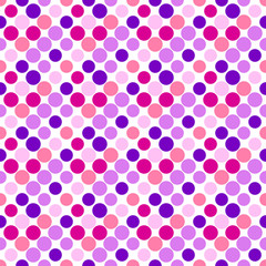 Poster - Seamless abstract colorful circle pattern background - geometrical vector graphic design