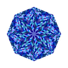 Poster - Colorful mosaic octagon polygon shape - geometrical ornamental vector element