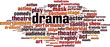 Drama word cloud