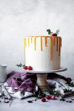 Mince Pie And Almond Layer Cake With Brandy Buttercream