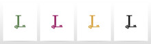 Door Key On Letter Logo Design L