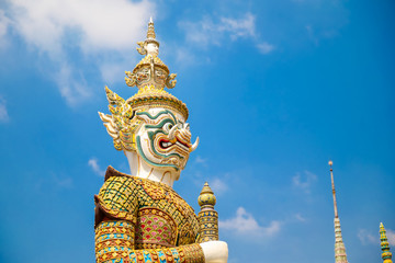 Architectural details of the Grand Palace in Bangkok, Thailand