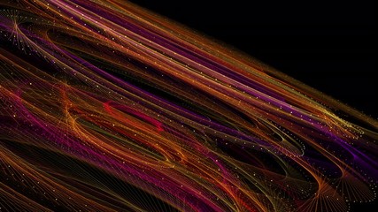 Wall Mural - concentric abstract galaxy model with flickering lights which fade to black