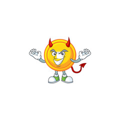 Sticker - Devil chinese gold coin Cartoon character design