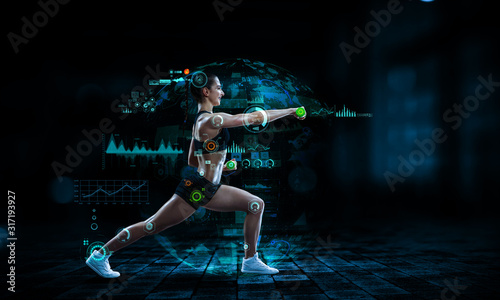 Cuadros en Lienzo Technologies for sports. Mixed media