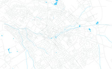 Aylesbury, England Bright Vector Map