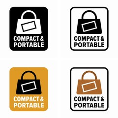 Sticker - Compact and portable item property and advantage information sign