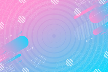 Poster - abstract gradient pink and blue with geometric pattern decorative design background. illustration ve