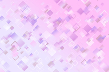 Aufkleber - Abstract gradient technology web page background - geometric chaotic modern vector graphic design from squares