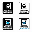 Machine washable materials without damage