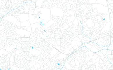  Willenhall, England bright vector map