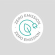 Zero emission vector icon