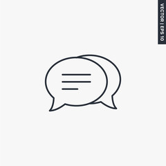 Poster - Chat line icon