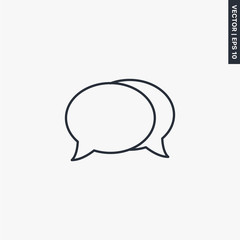 Poster - Dialog line icon