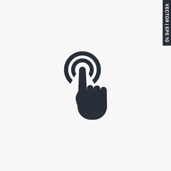 Poster - hand double click icon