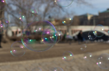 Bubbles in city park 1