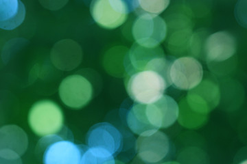 Sticker - green blurred background, the bokeh effect