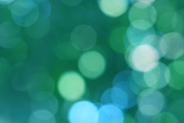 Sticker - abstract background light blue, green bokeh