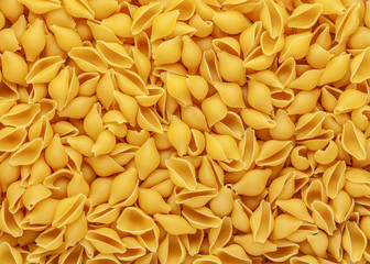 Wall Mural - Pasta background made of Conchiglie